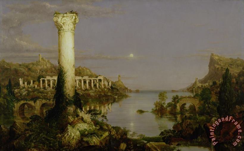 Thomas Cole The Course of Empire - Desolation Art Painting