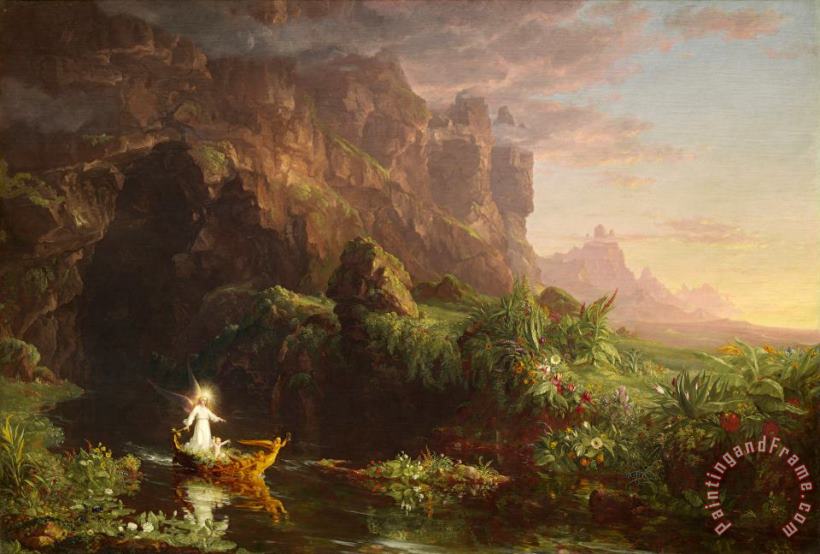 Thomas Cole The Voyage of Life: Childhood Art Painting