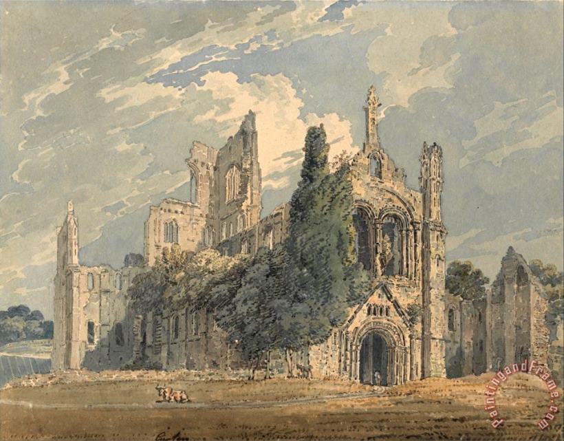Thomas Girtin Kirkstall Abbey From The N.w. Art Print