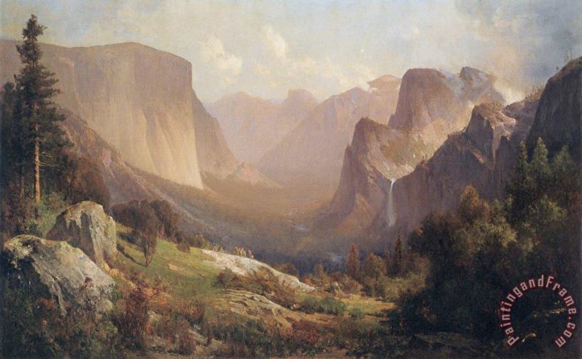 View of Yosemite Valley painting - Thomas Hill View of Yosemite Valley Art Print