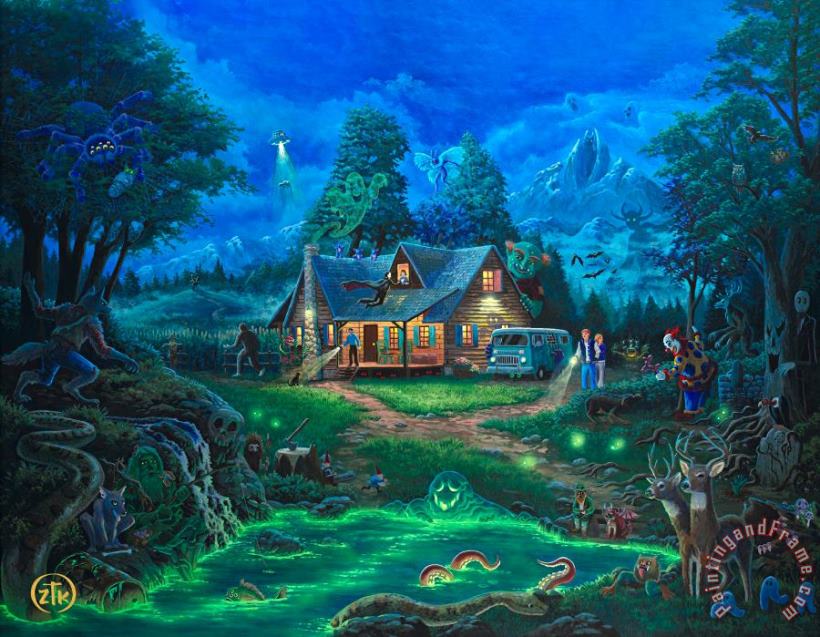 A Supernatural Retreat painting - Thomas Kinkade A Supernatural Retreat Art Print