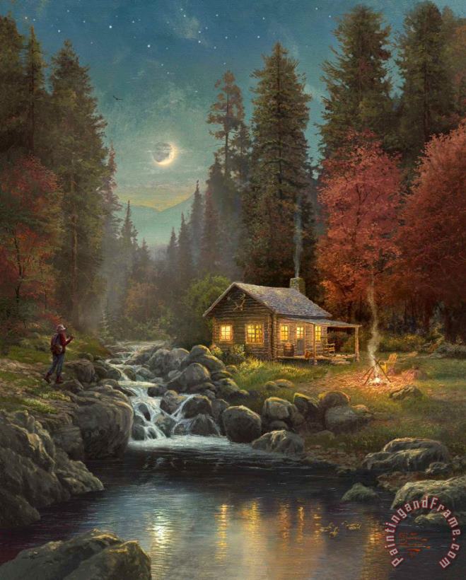 Away From It All painting - Thomas Kinkade Away From It All Art Print