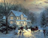 Thomas Kinkade - Home for The Holidays painting