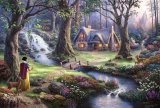 Thomas Kinkade - Snow White Discovers The Cottage painting