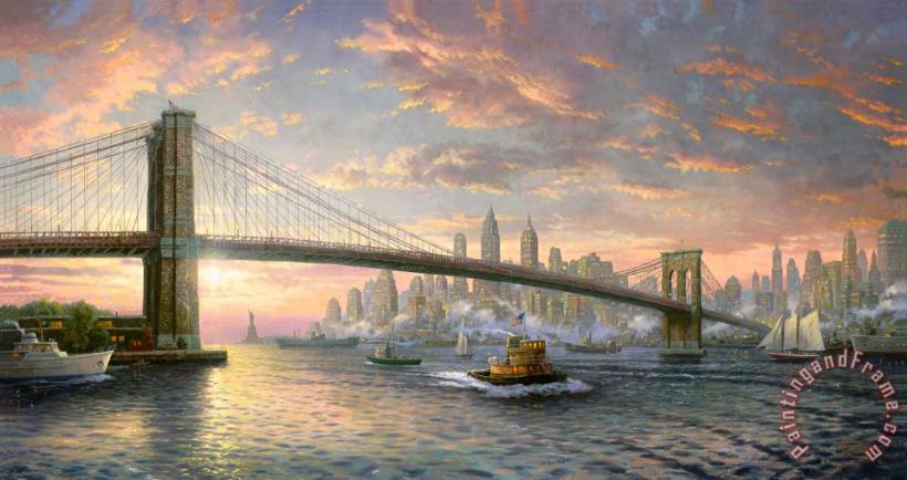 Thomas Kinkade The Spirit of New York Art Painting