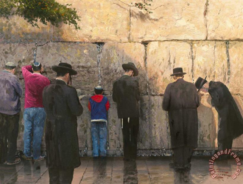 Thomas Kinkade The Wailing Wall, Jerusalem Art Print