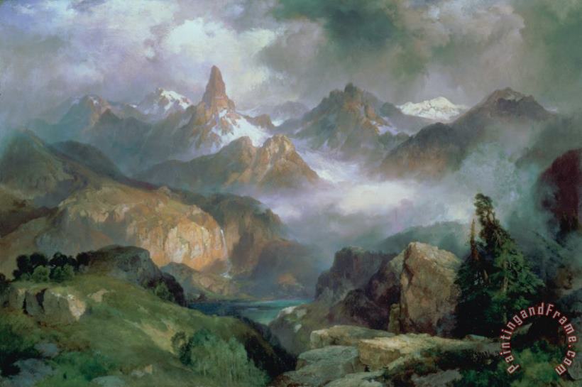 Thomas Moran Index Peak Art Painting