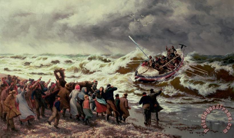 Thomas Rose Miles The Return of the Lifeboat Art Painting