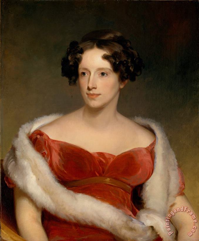 Thomas Sully Mrs. John Biddle (eliza Falconer Bradish) Art Painting