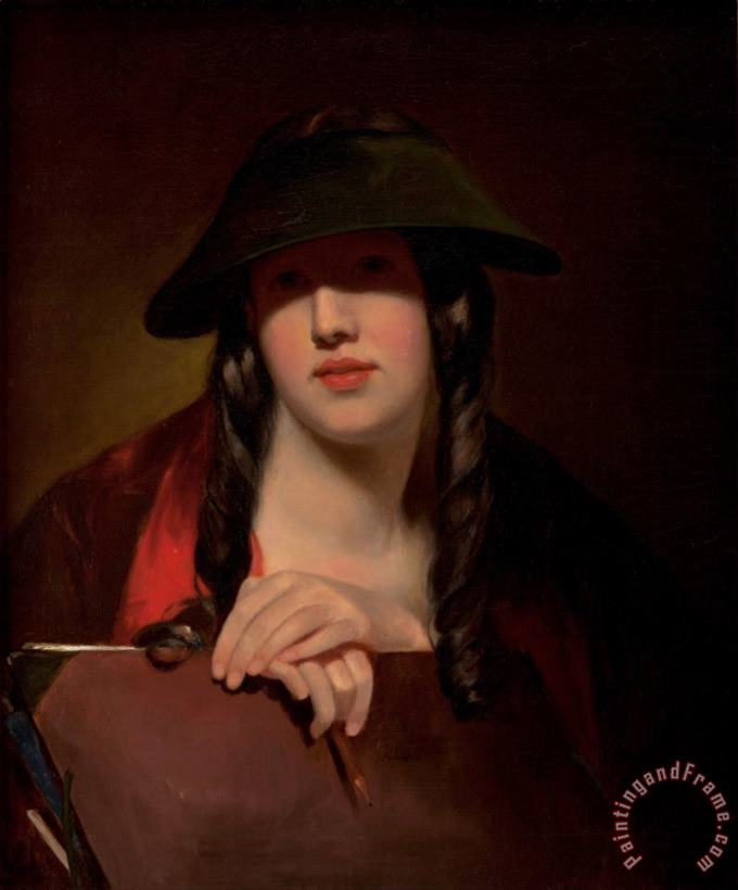 The Student (rosalie Kemble Sully) painting - Thomas Sully The Student (rosalie Kemble Sully) Art Print