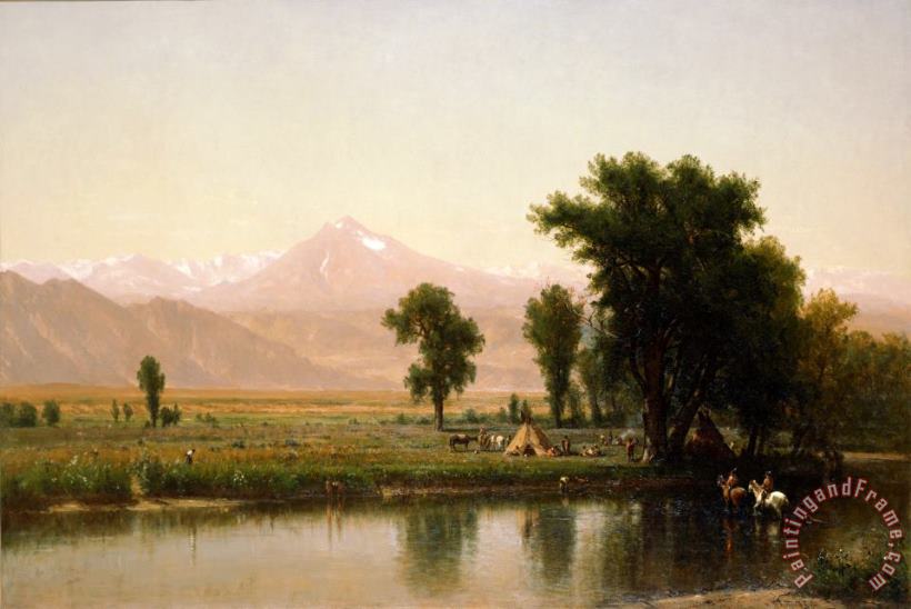 Thomas Worthington Whittredge Crossing The River Platte Art Painting