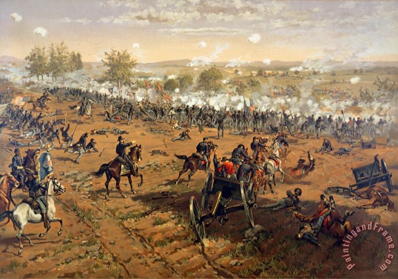 Thure de Thulstrup Battle of Gettysburg Art Print