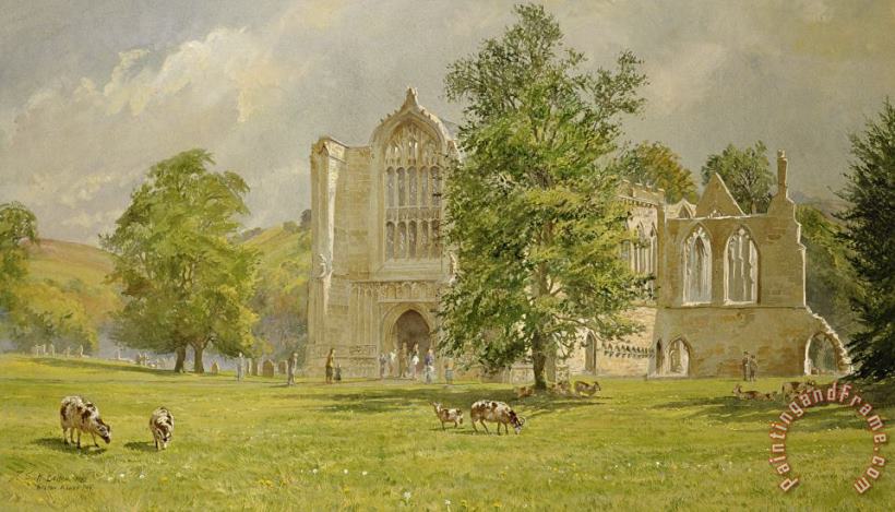 Bolton Abbey painting - Tim Scott Bolton Bolton Abbey Art Print
