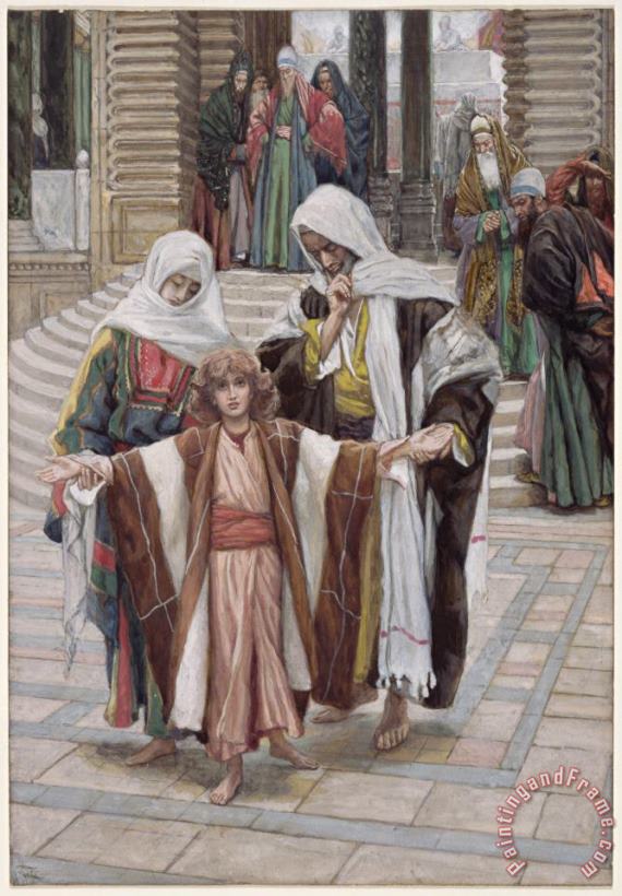 Tissot Jesus Found in the Temple Art Painting