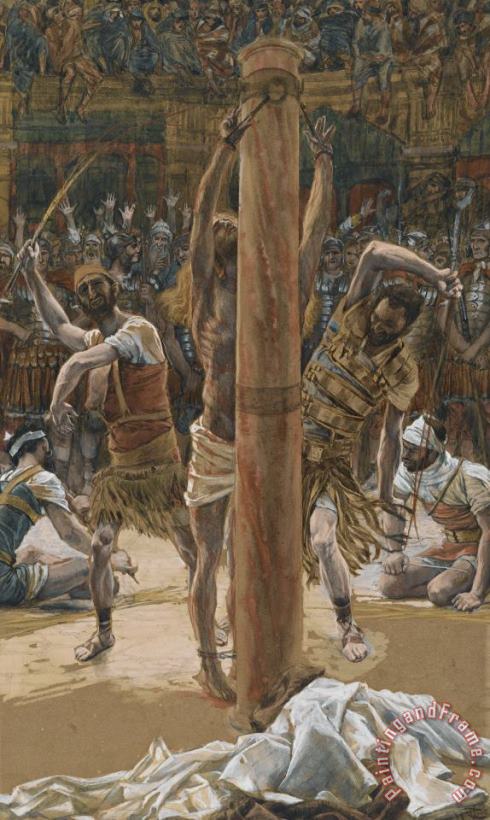 Tissot The Scourging on the Back Art Painting