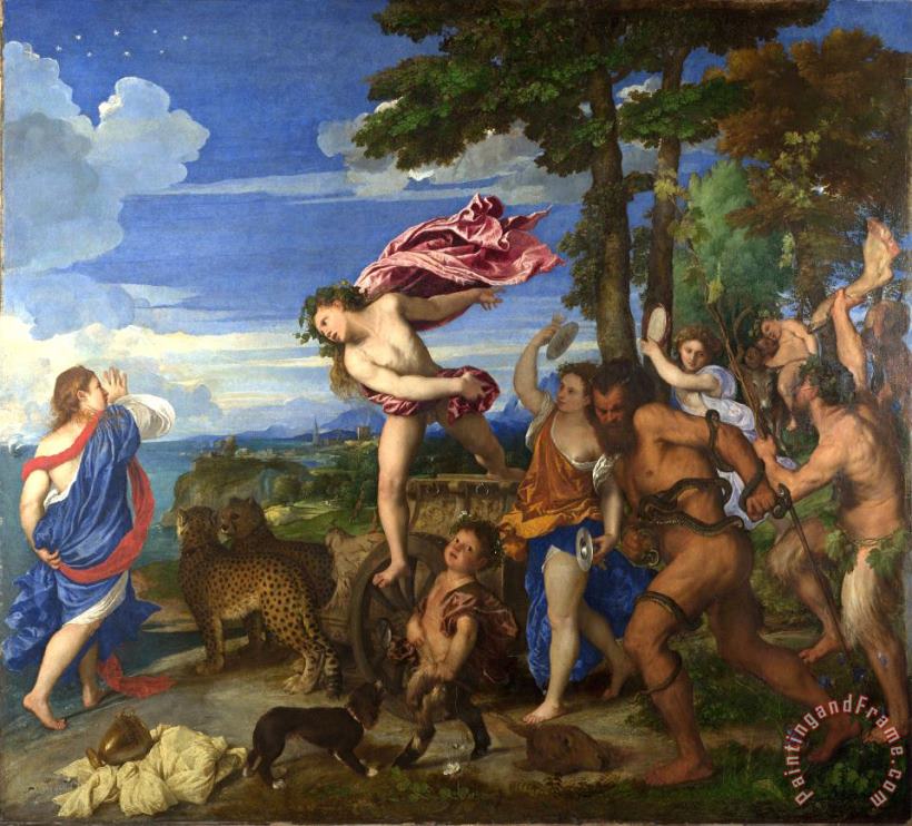 Titian Bacchus And Ariadne Art Painting