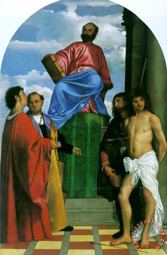 Titian Saint Mark Enthroned Art Print