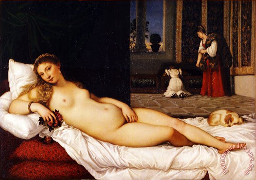 Venus of Urbino painting - Titian Venus of Urbino Art Print