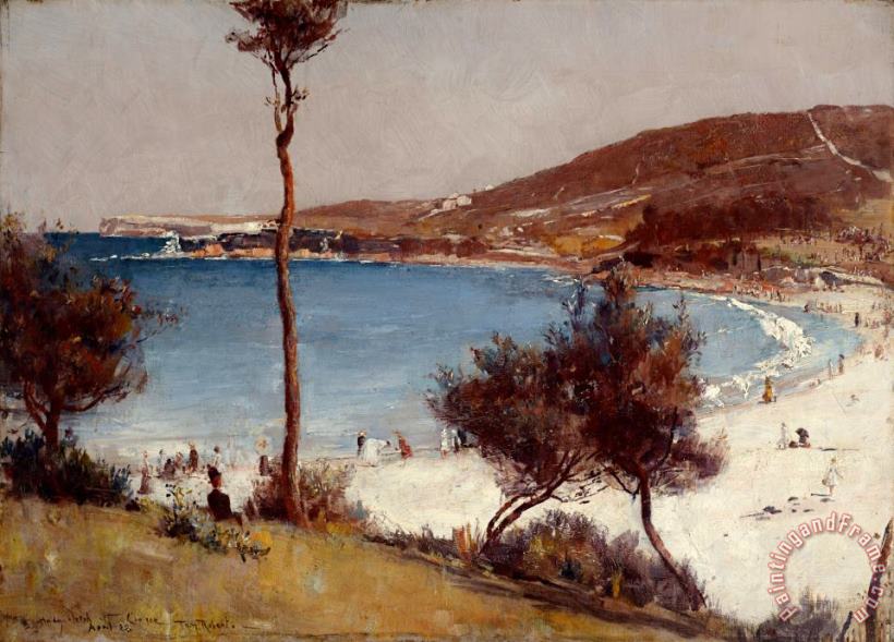 Tom Roberts Holiday Sketch at Coogee Art Print