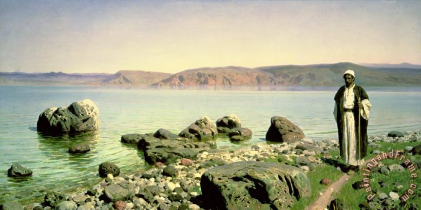 Vasilij Dmitrievich Polenov At the Sea of Galilee Art Print