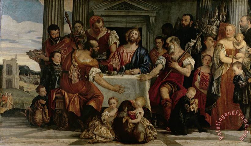 Supper at Emmaus painting - Veronese Supper at Emmaus Art Print