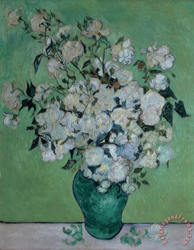 Vincent van Gogh A Vase of Roses Art Painting