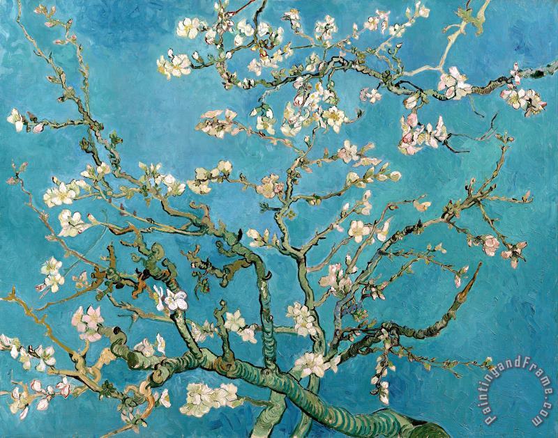 Vincent van Gogh Almond Branches In Bloom Art Painting