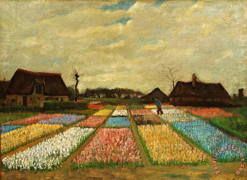 Vincent van Gogh Flower Beds in Holland Art Painting