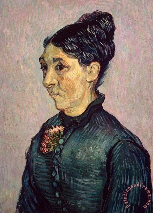 Portrait Of Madame Jeanne Lafuye Trabuc painting - Vincent van Gogh Portrait Of Madame Jeanne Lafuye Trabuc Art Print