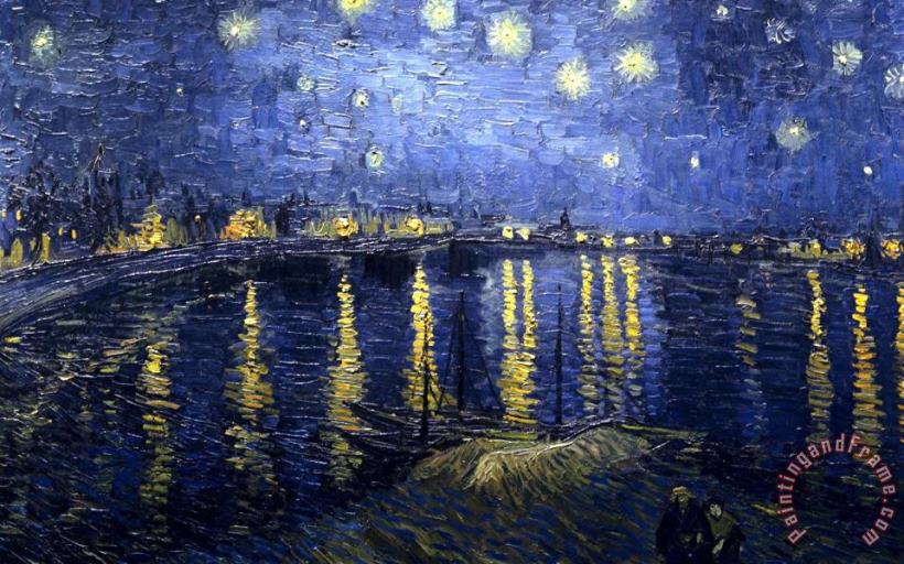 Vincent van Gogh Starry Night Over The Rhone Art Painting