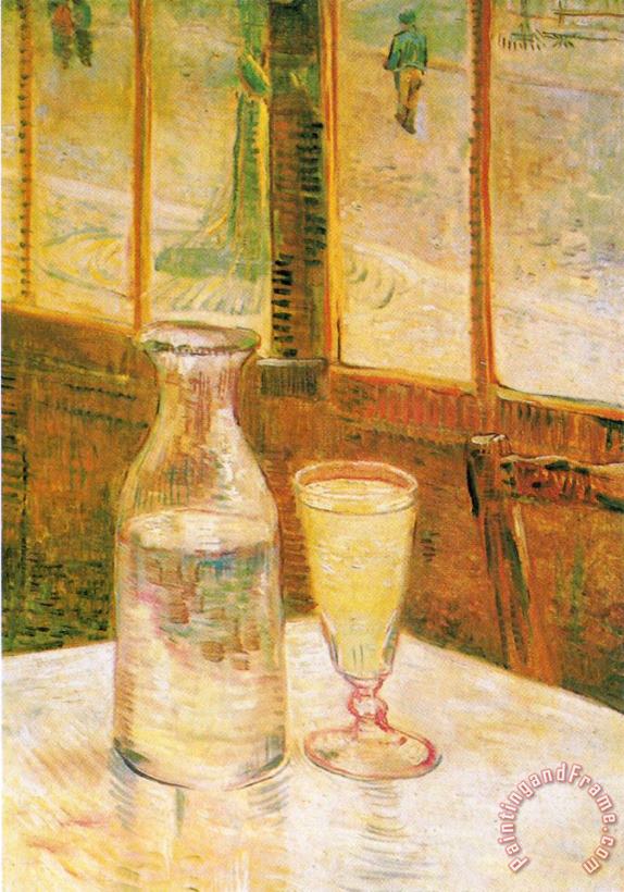 Still Life with Absinthe painting - Vincent van Gogh Still Life with Absinthe Art Print