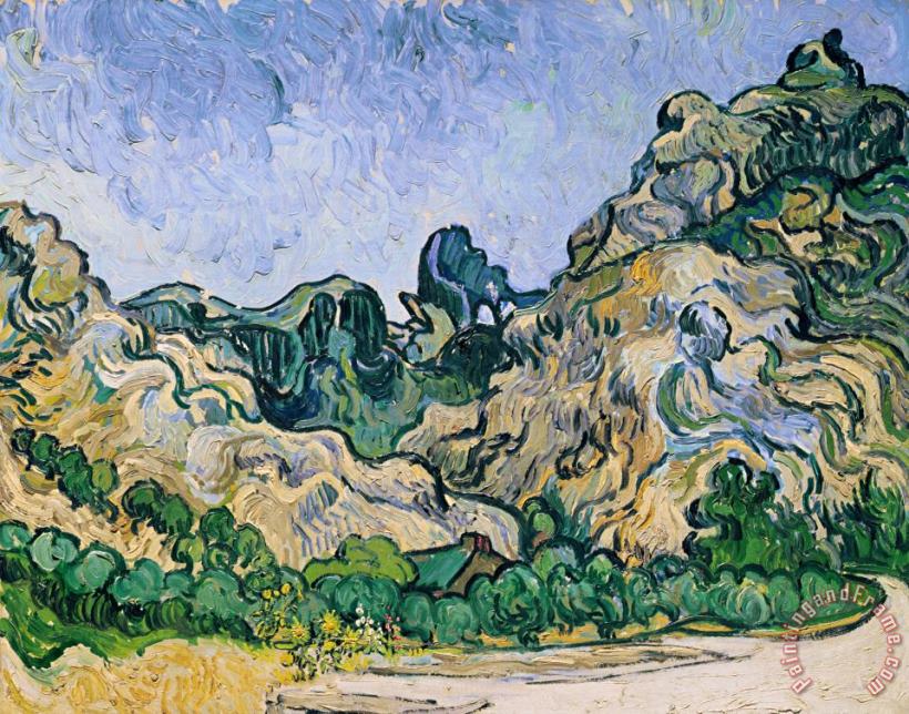 The Alpilles painting - Vincent Van Gogh The Alpilles Art Print