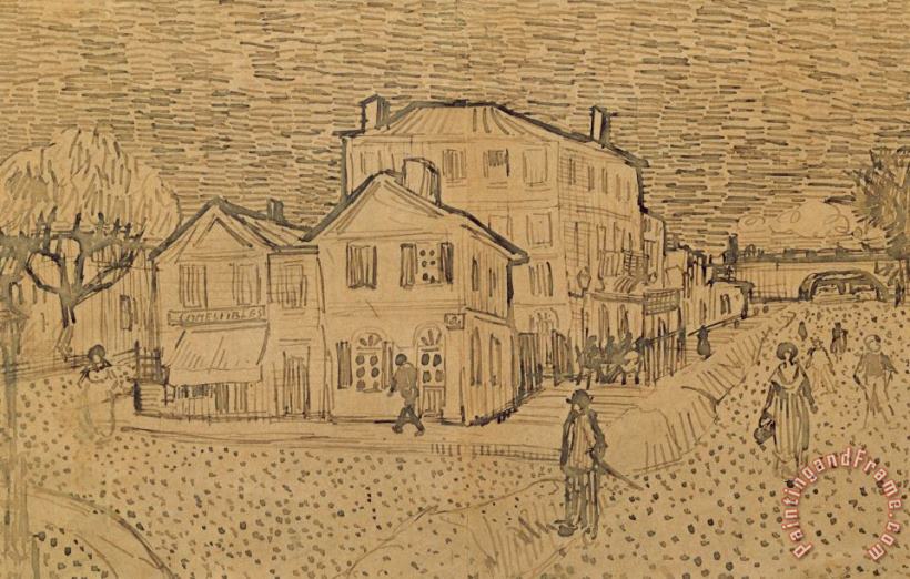 Vincent van Gogh The Artists House In Arles Art Print