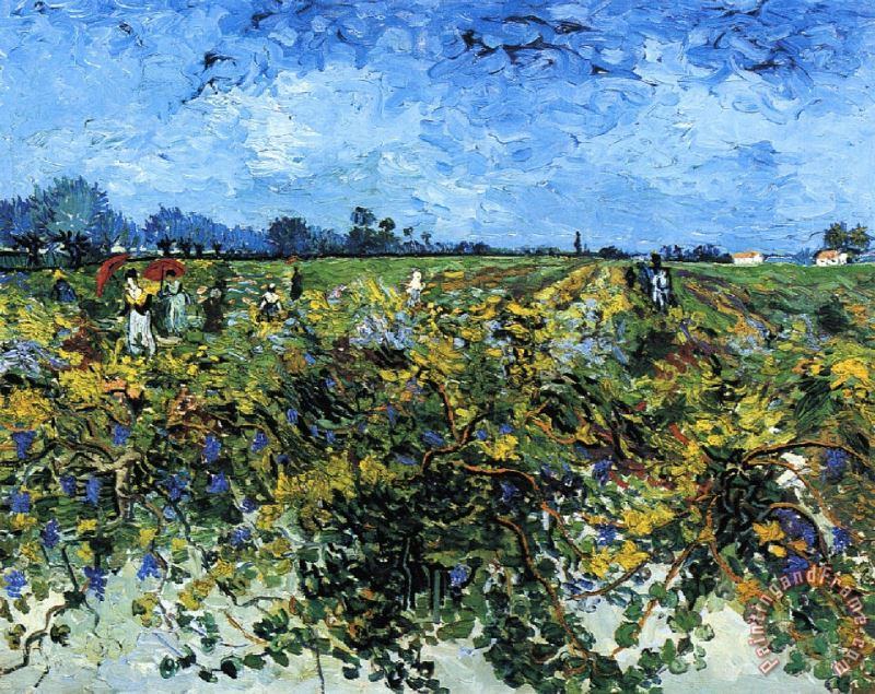 Vincent van Gogh The Green Vinyard II Art Painting