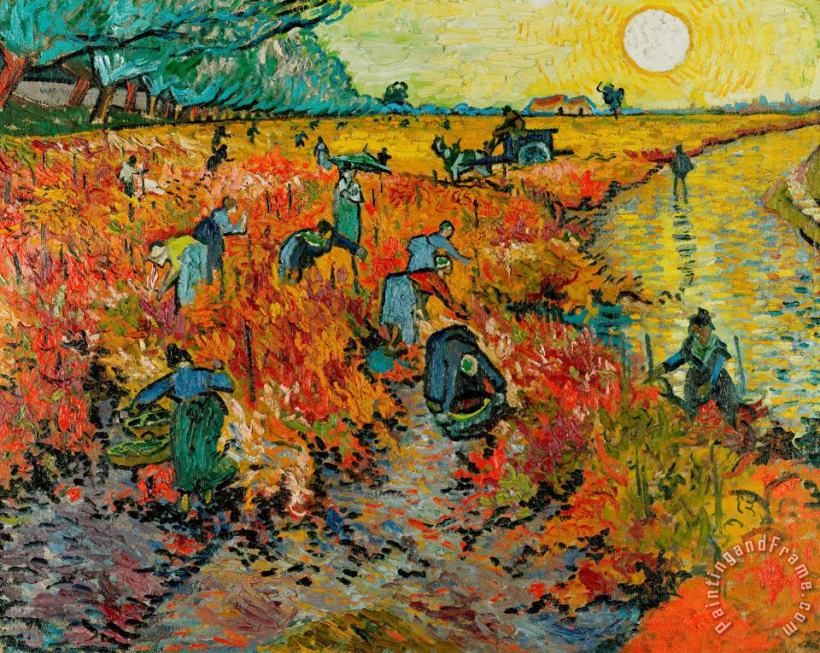 Vincent van Gogh The Red Vineyard Art Print