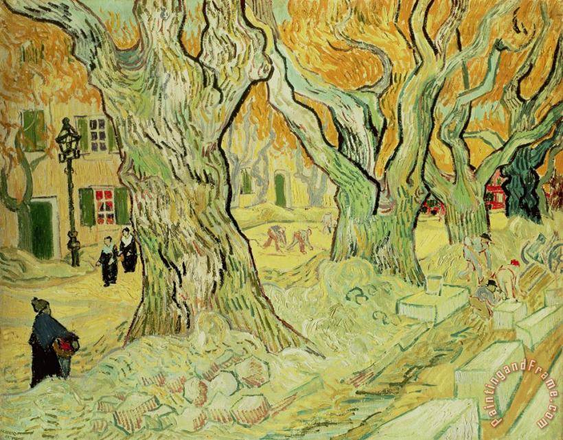Vincent van Gogh The Road Menders Art Painting
