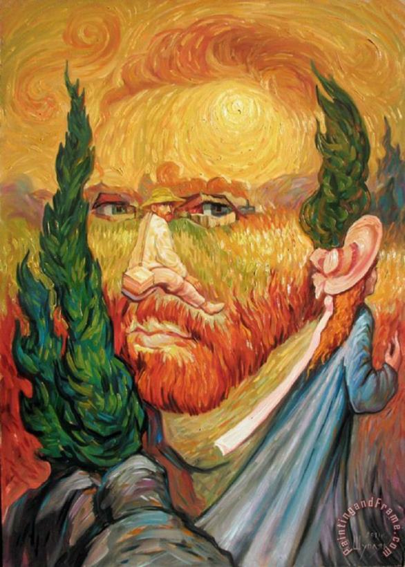 Vincent van Gogh Van Gogh Hidden Images Art Print