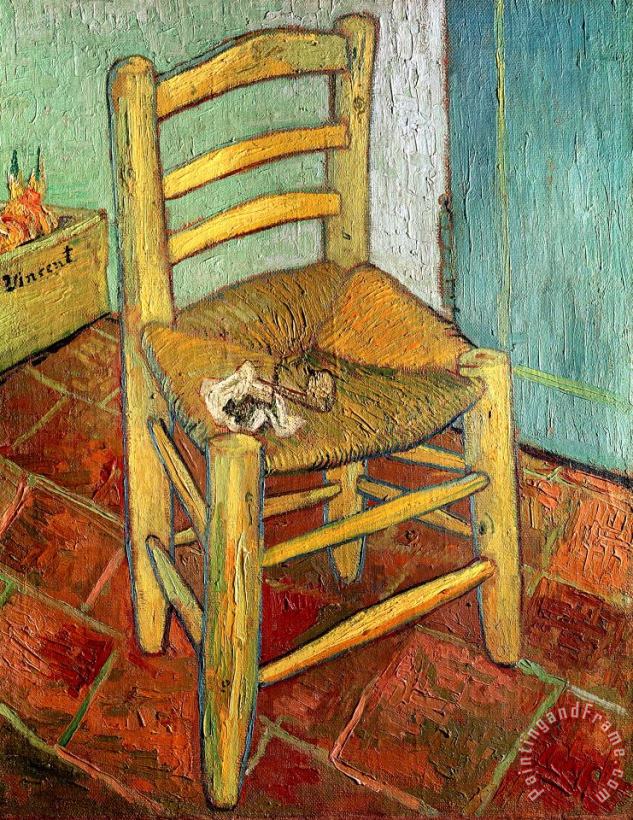 Vincent's Chair 1888 painting - Vincent van Gogh Vincent's Chair 1888 Art Print
