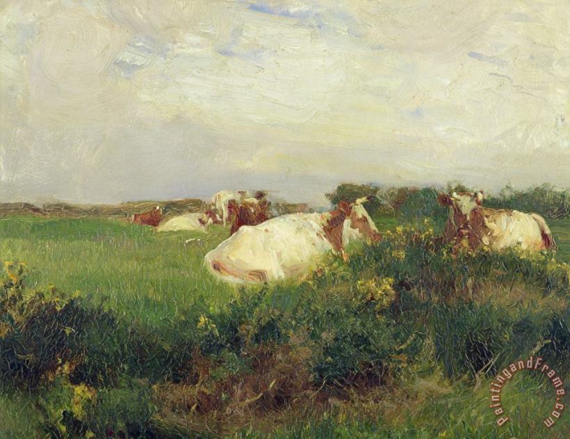 Walter Frederick Osborne Cows in Field Art Painting
