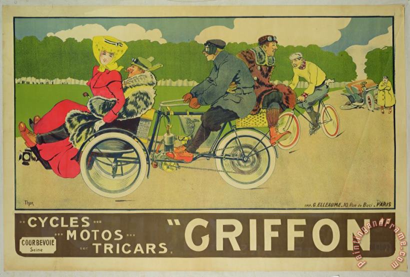 Vintage poster Bicycle Advertisement painting - Walter Thor Vintage poster Bicycle Advertisement Art Print