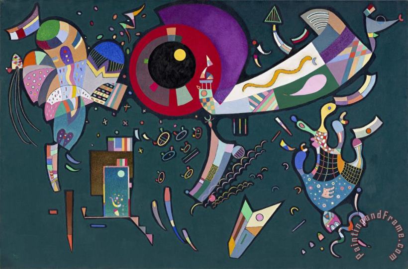 Around The Circle painting - Wassily Kandinsky Around The Circle Art Print