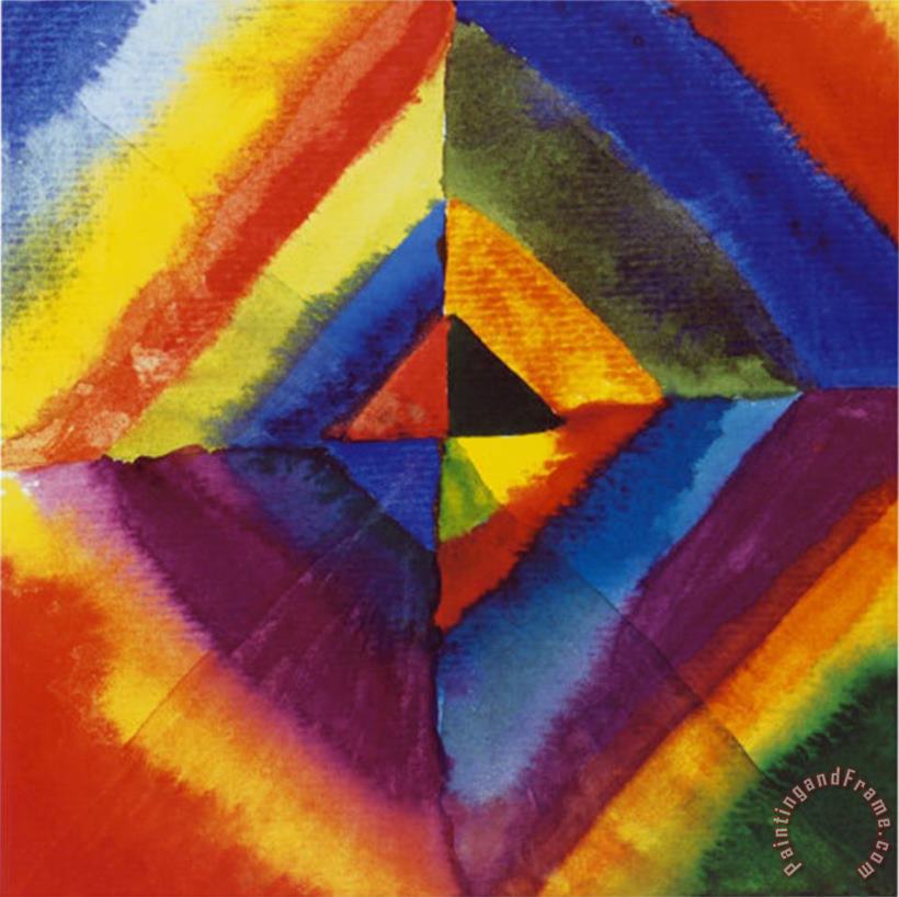 Colour Studies painting - Wassily Kandinsky Colour Studies Art Print