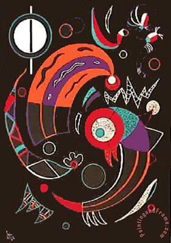 Cometes painting - Wassily Kandinsky Cometes Art Print