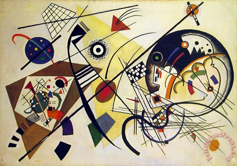 Wassily Kandinsky Durchgehender Strich Art Painting