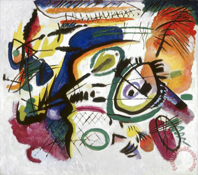 Wassily Kandinsky Fragment I for Composition VII (center) Art Painting