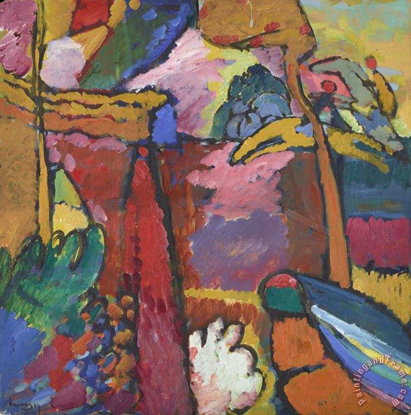 Wassily Kandinsky Study for Improvisation V C.1910 Art Painting