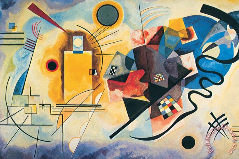 Yellow Red Blue C 1925 painting - Wassily Kandinsky Yellow Red Blue C 1925 Art Print