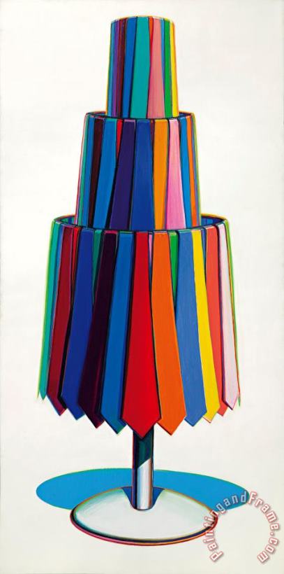 Wayne Thiebaud Tie Rack, 1969 Art Painting
