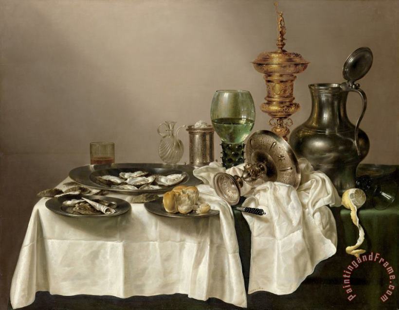 Willem Claesz Heda Still Life with Gilt Goblet Art Painting