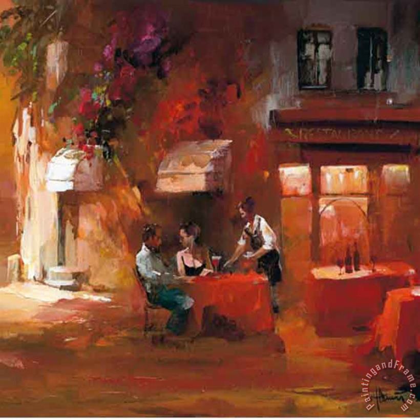 willem haenraets Dinner for Two Iii Art Painting